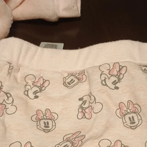 Disney Pink and Gray Minnie Mouse Baby Outfit Set - Picture 15 of 15